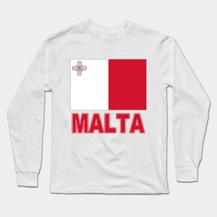 The Pride of Malta - Maltese Flag Design Long Sleeve T-Shirt